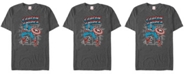Fifth Sun Marvel Men's Comic Collection Retro Captain America Stamp Short Sleeve T-Shirt